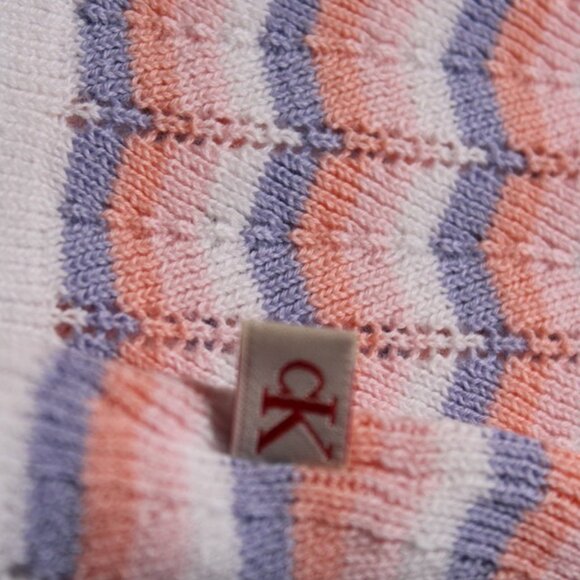 Calvin Klein Big Girls L 12/14 Brushed Waffle Shorts 🌈 Multicolor Knit Shorts - Picture 4 of 9